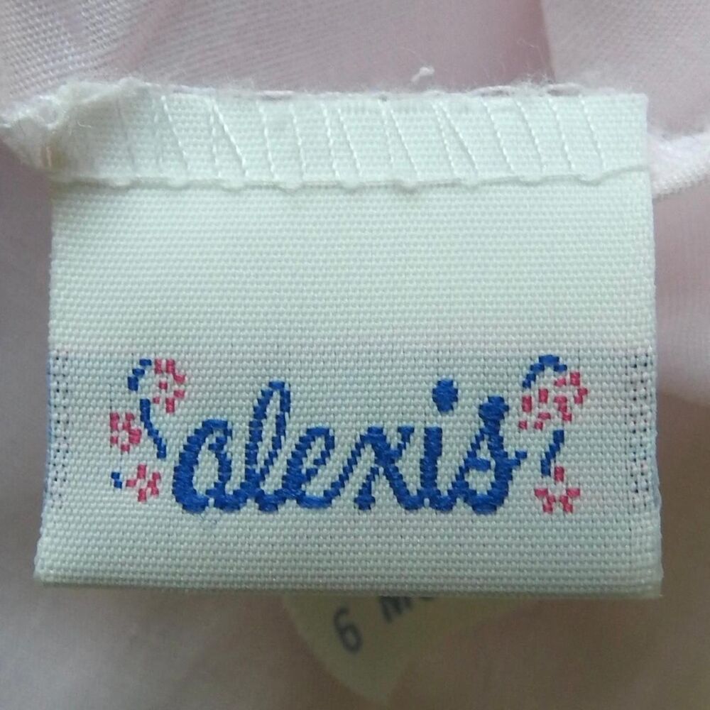 Vintage 80s/90s Baby Girl Alexis Pink Lace Gown 0-6M - Picture 5 of 8